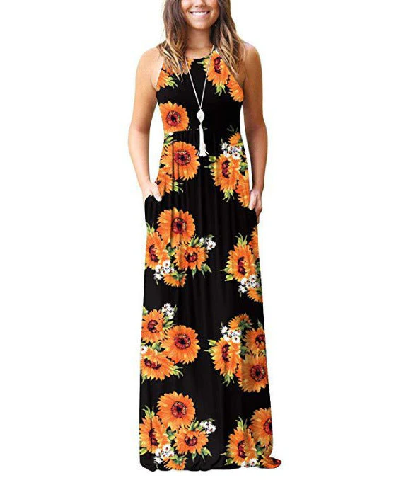 Robe Midi en Coton Fleuri - Confortable, Élégante et Respirante – Image 2