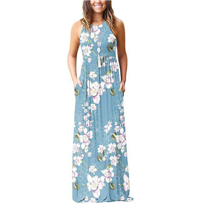 Robe Midi en Coton Fleuri - Confortable, Élégante et Respirante