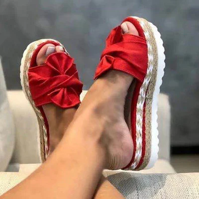 Chaussons Fleuris à Nœud – Bout Ouvert – Image 6