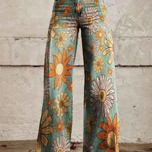 Elvire™ Pantalon vintage élégant