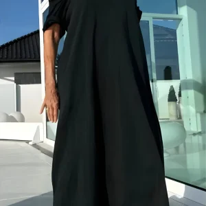 Robe d'été longue à épaules dénudées