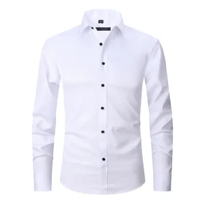 Camisole pour homme slim fit avec maniche lunghe e chiusura a bottoni elegante