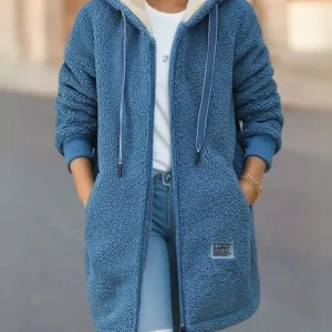 Annelore™ – Veste d’Hiver en Polaire avec Capuche
