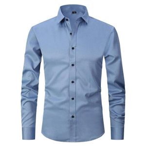 Camisole de l'homme Antirughe Confortevole e Stilosa a Filo Elastico