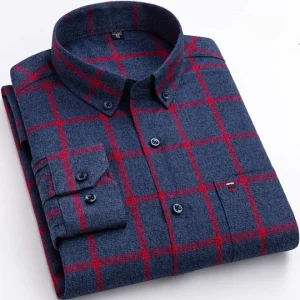 Chemise homme à boutons - Motif plaid tendance - Coupe classique pour un style smart casual parfait