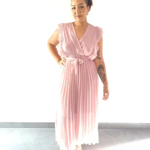 Robe Blush Plissée