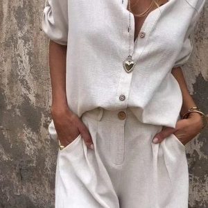 LIVIA™ | L'ENSEMBLE EN LIN AÉRIEN