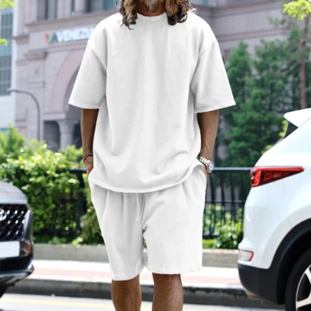 Mees | Ensemble deux pièces confortable et surdimensionné pour hommes en été