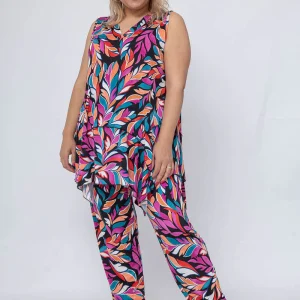 Pantalon Fluide Fushia Grande Taille