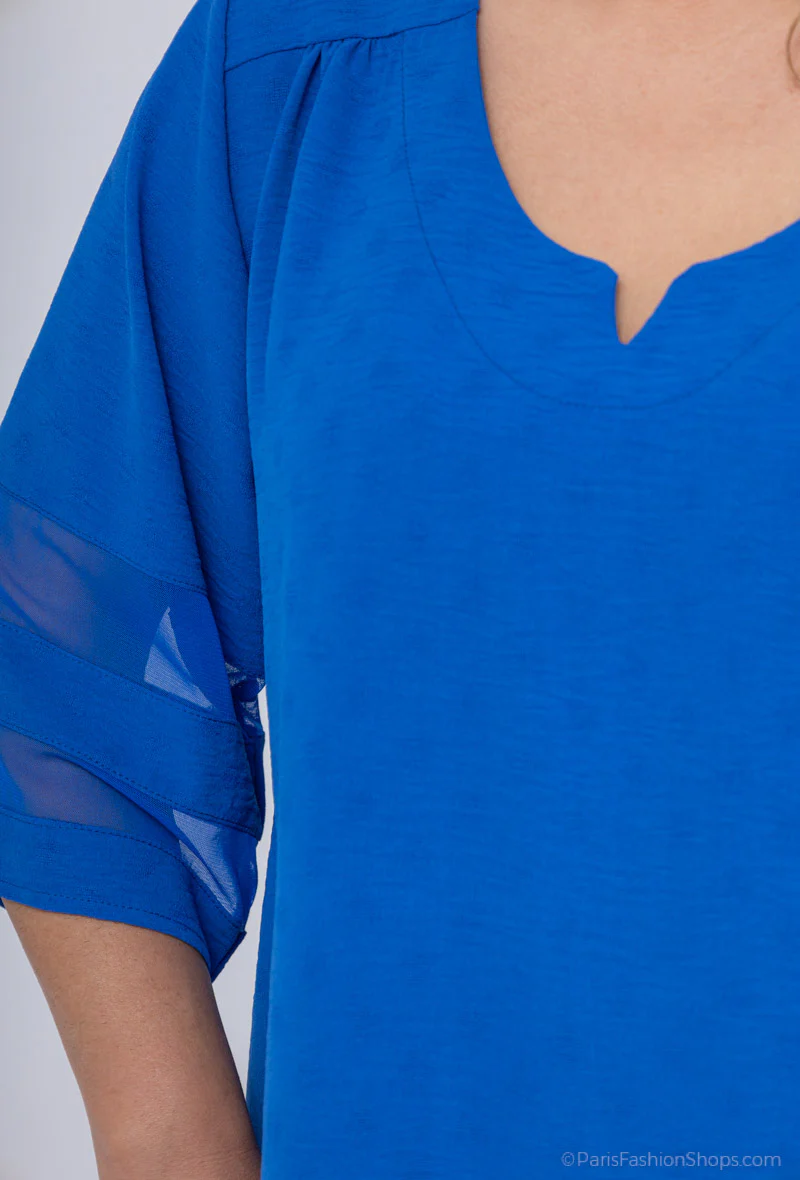 Robe Tunique Bleu Roi – Image 4