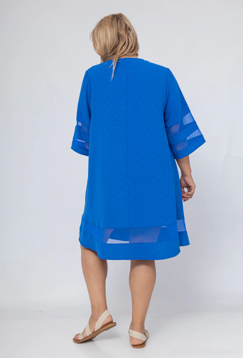 Robe Tunique Bleu Roi – Image 3