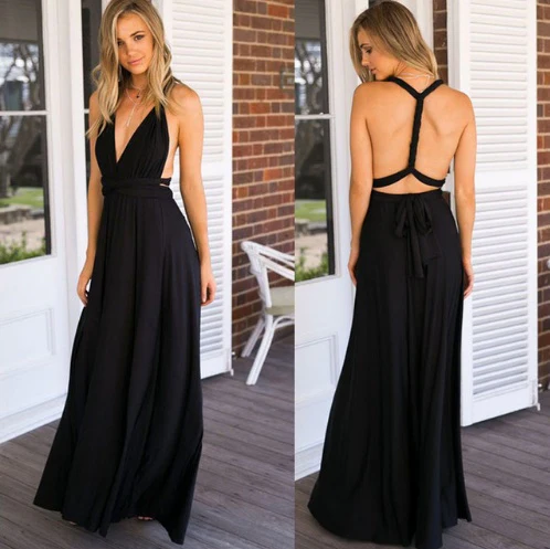 Robe Maxi Femme – Bretelles et Dos Nu Élégant – Image 2