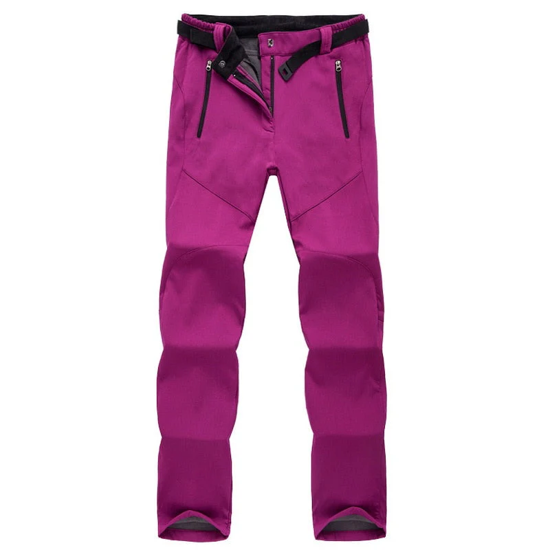 Pantalon de sport Softshell pour femmes - Pantalon d'extérieur élégant et durable pour les sports d'hiver et l'aventure – Image 3