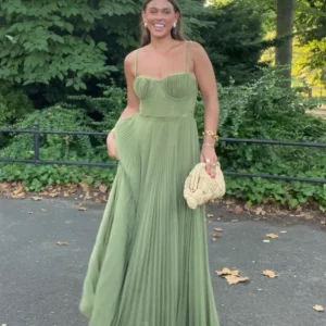 Robe dos nu Olivia | Vert