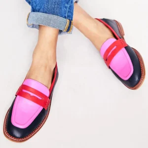 Lunessa | Black Moccasins with Colorful Accents