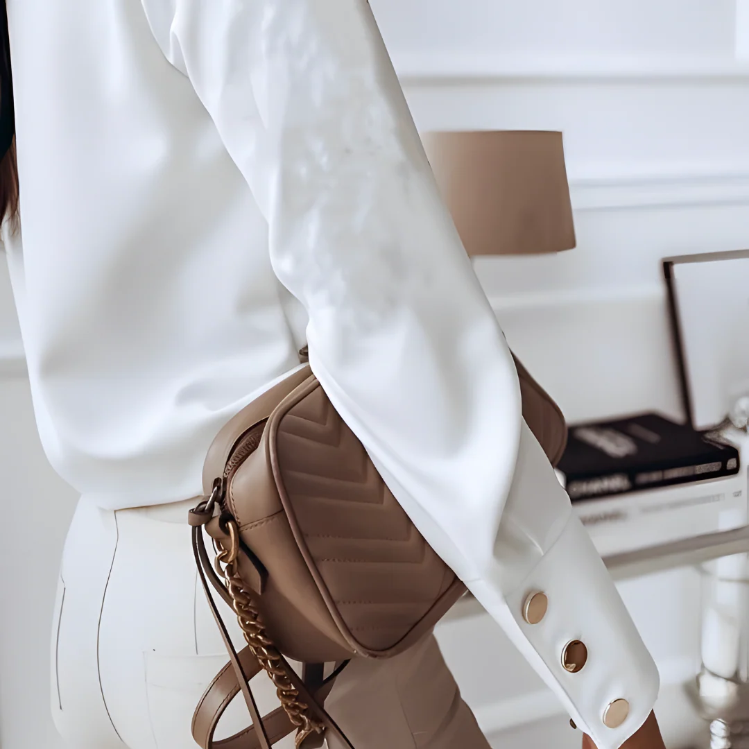 Chemisier élégant à boutons pour femmes - Chemise élégante au design chic – Image 3