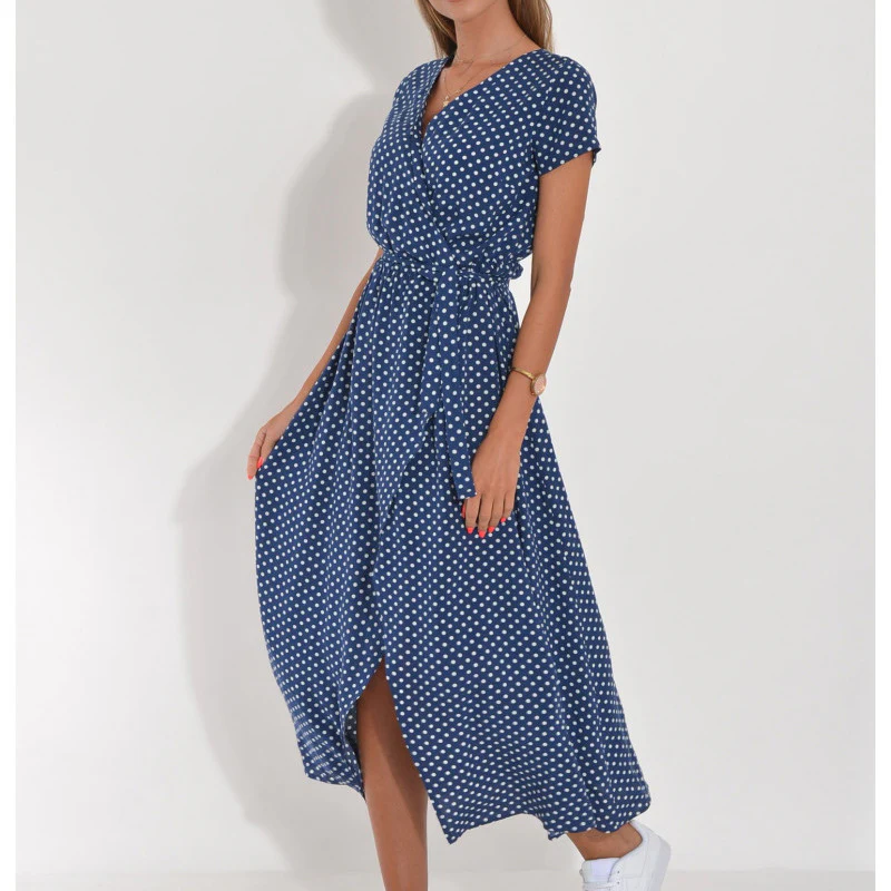 Robe Trapèze Été Femme – Manches Courtes