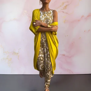 Monique | Robe Longue Fluide Deux-en-Un