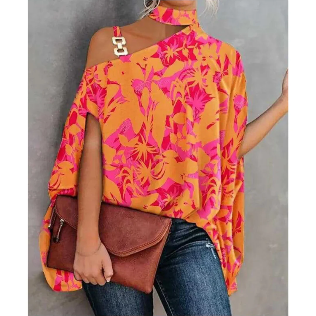 Top chic à épaulettes pour femmes - blouse légère et tendance pour un confort quotidien – Image 3