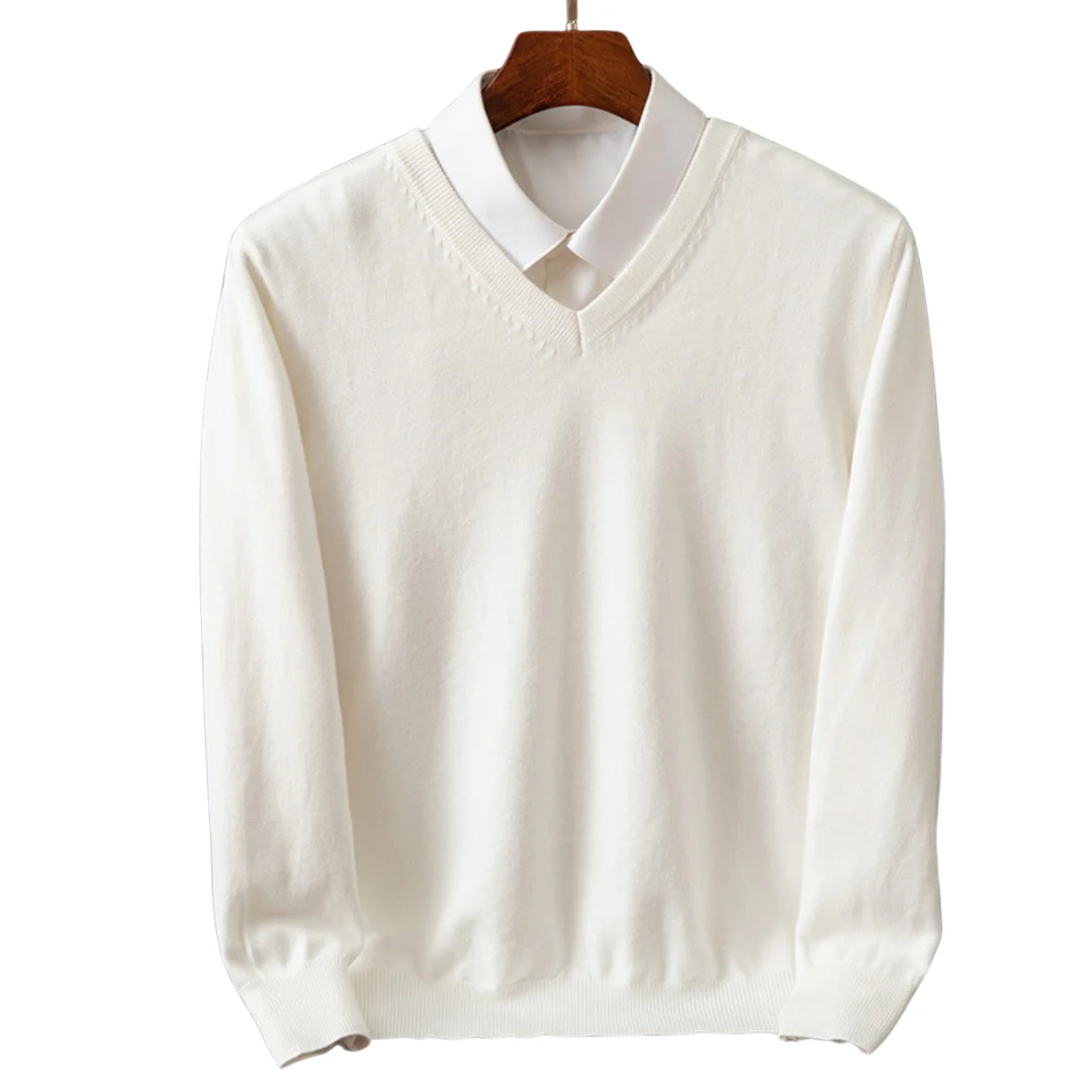 Bexford - Pull V-Neck en Pur pour Hommes – Image 4