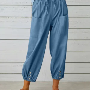 Pantalon à jambes larges pour femmes - Tissu doux et confortable pour un look profilé et décontracté