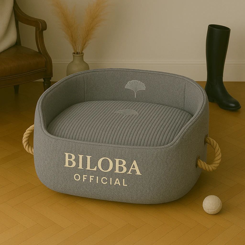 Panier pour chien BILOBA OFFICIEL – Confort, style et élégance canine – Image 5
