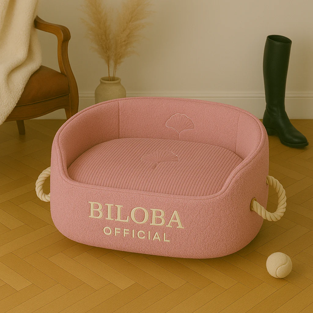 Panier pour chien BILOBA OFFICIEL – Confort, style et élégance canine – Image 3