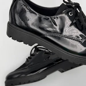 Derby vernis noir 45500-00 Rieker