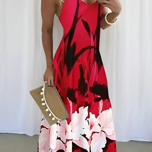 Robe à fines bretelles florale pour femmes - Parfaite pour toutes les saisons