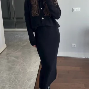 Ensemble Cardigan et Jupe Maxi