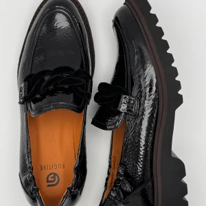 Mocassin vernis noir Cycluz