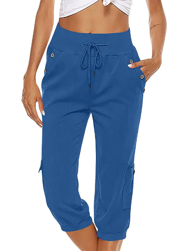 Pantalon cargo pour femmes - pantalon de tous les jours confortable et élégant avec des poches pratiques – Image 7