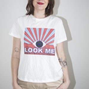 T-shirt coton imprimé « LOOK ME »
