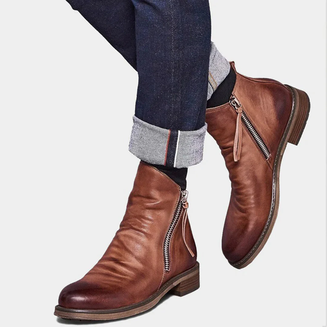 HAYLOM - Bottes élégantes avec fermeture à glissière très tendance – Image 7