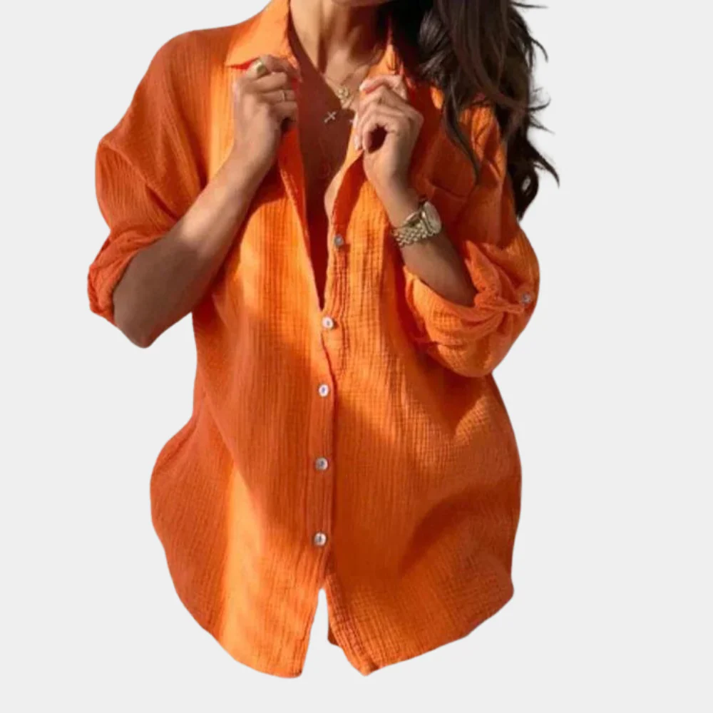 Chemise décontractée pour femmes - Chemisier doux, respirant et confortable – Image 2