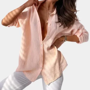 Chemise décontractée pour femmes - Chemisier doux, respirant et confortable