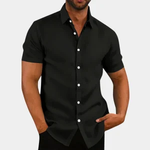 Chemise élégante pour hommes avec col à revers sophistiqué