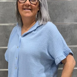 Chemisier gaze de coton Nina