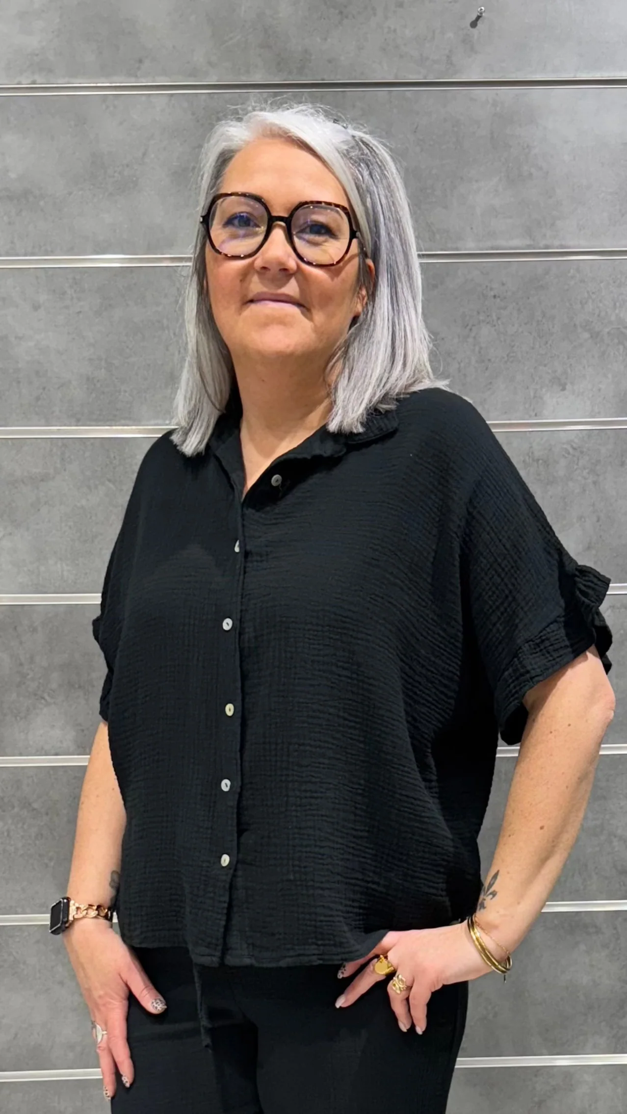 Chemisier gaze de coton Nina – Image 2