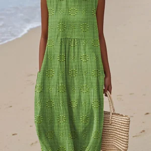 Florine | Élégante Robe Sans Manches Décontractée avec Poches pour Femmes