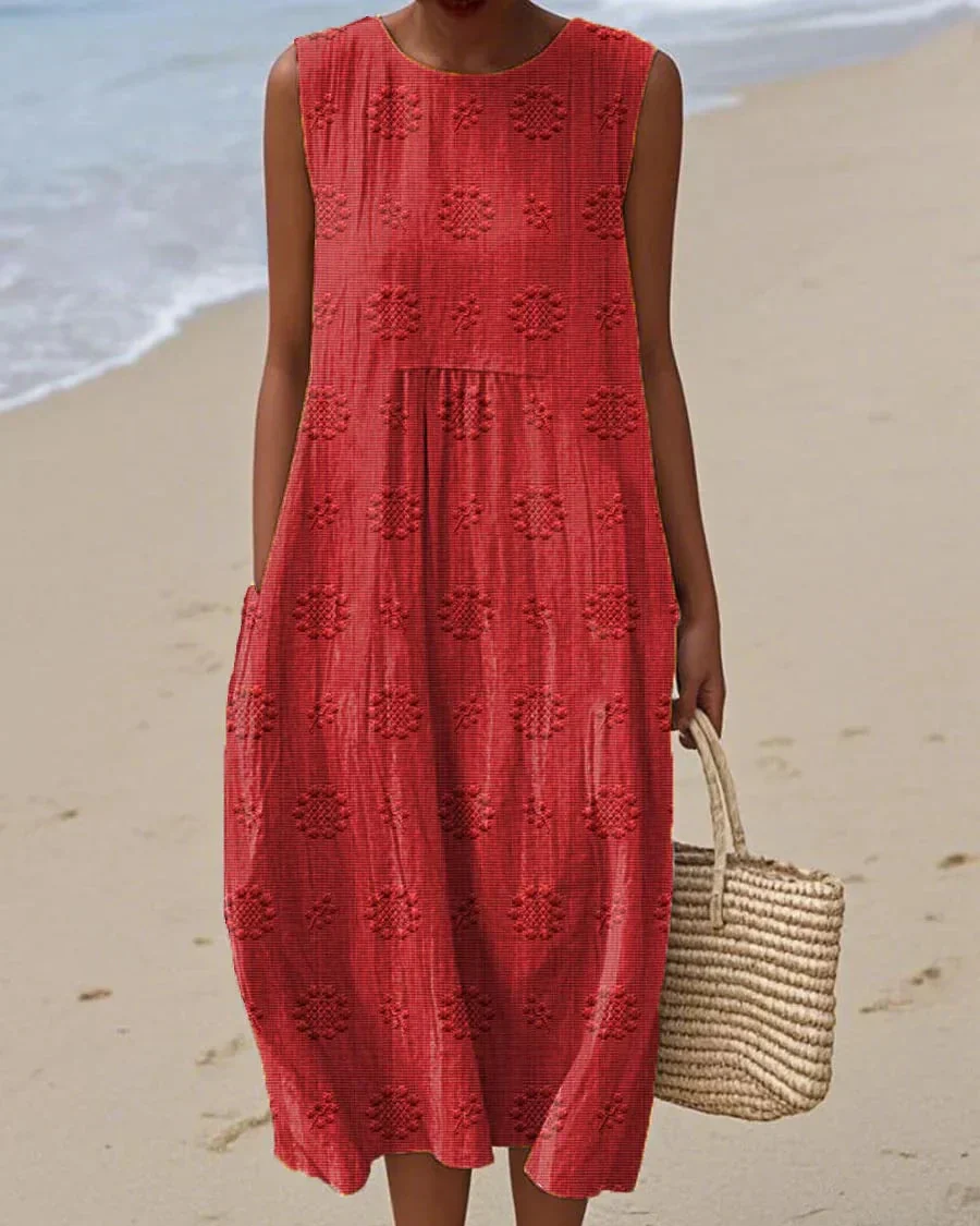 Florine | Élégante Robe Sans Manches Décontractée avec Poches pour Femmes – Image 5