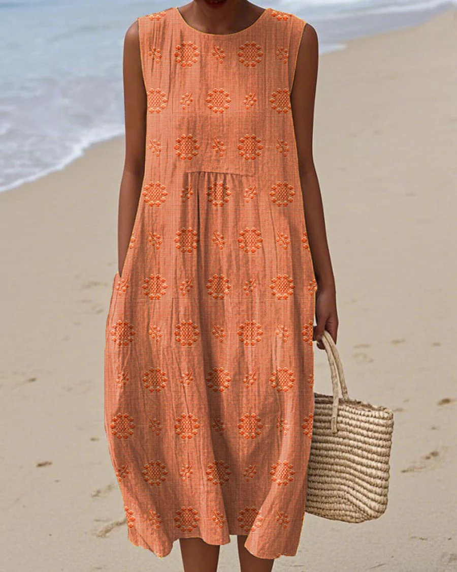 Florine | Élégante Robe Sans Manches Décontractée avec Poches pour Femmes – Image 6