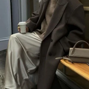 Adèle | Manteau Oversize Chic à Double Boutonnage pour Femmes