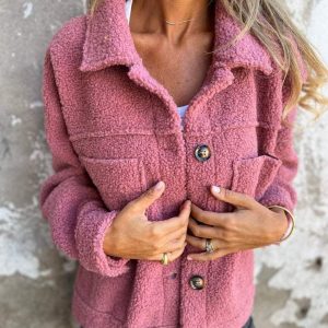 Romane | Veste Teddy Texturée Élégante et Confortable pour Femmes