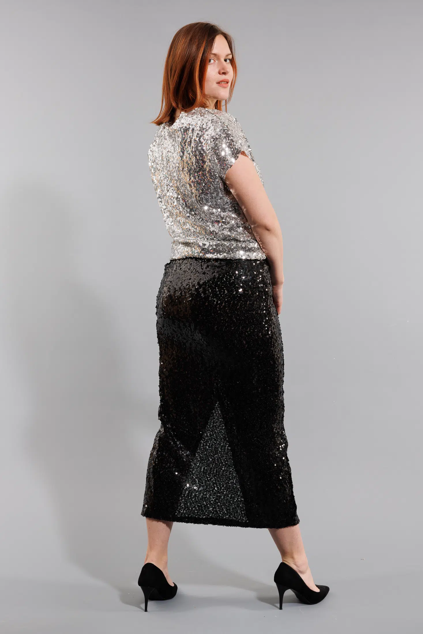 jupe noire à paillettes – Image 4