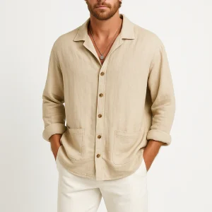 Chaussure pour homme avec bottes - Mélange de coton et de lin - Vestibilité confortable - Manière longue et décontractée