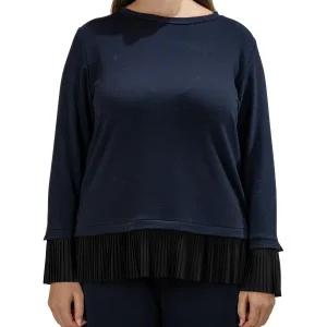 Tricot à volant plissé