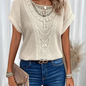 Garance | Élégante Blouse Ibiza en Dentelle pour Femmes