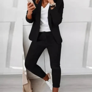 Salomé | Ensemble Blazer Décontracté et Jogging Tapered pour Femmes