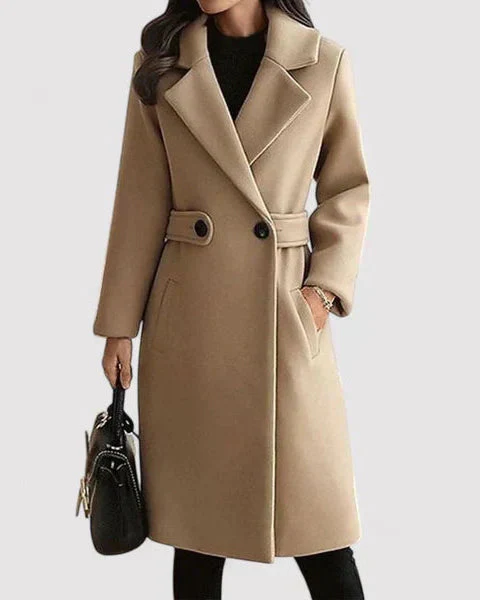 Noémie | Manteau en Laine Ajusté Élégant pour Femme - Confort et Style Sophistiqué